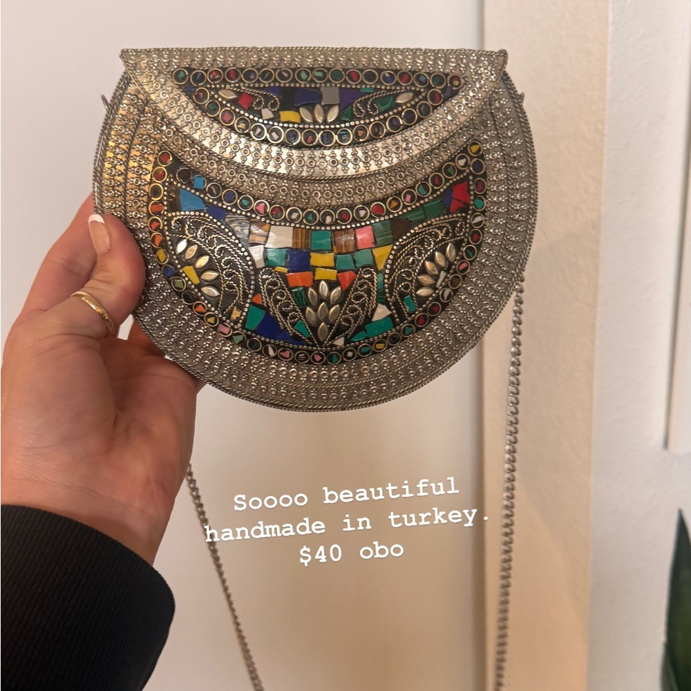 Silver Mosaic Women's Bag